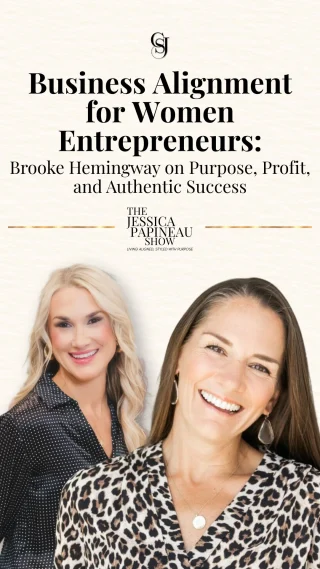 ✨What if alignment—not hustle—was the secret to your next level?

On this week’s episode of The Jessica Papineau Show: Living Aligned, Styled with Purpose, I sit down with the powerhouse @hemingwayhalfdozen —former ICU nurse turned 7-figure entrepreneur, mom of six, and creator of Align for Success—to talk about what it really looks like to build a business that aligns with your values and your vision.

We go deep into the moments that demanded pivots, the pressure to do it all, and the freedom that comes when you give yourself permission to choose a path that feels good and sustainable.
This is for the woman who’s driven, but tired of building in a way that costs her peace.
The one who wants to grow without the burnout.
The one who’s craving more alignment, more joy, and more truth in how she leads.

You’ll learn:
💫 Why alignment always wins over hustle
💫 How to pivot with purpose when things feel off
💫 The value of investing in the right rooms
💫 Tools for making decisions that feel grounded, not forced
Trust me—you’ll leave this conversation feeling seen, grounded, and wildly inspired.

Comment “PODCAST” to get a link to watch the full episode!